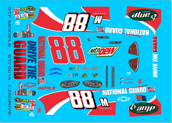 2009 #88 Drive The Guard Chevy Dale Earnhardt Jr.