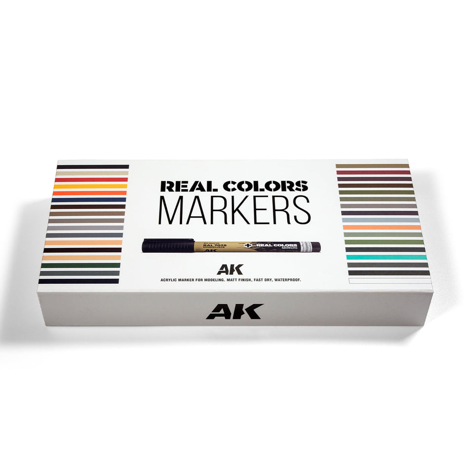 AK Interactive Real Colors Markers Special Box Real Colors Markers 34 Markers