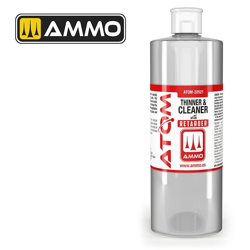 AMMO ATOM Thinner and Cleaner with Retarder (400mL) | Fusion Scale Hobbies