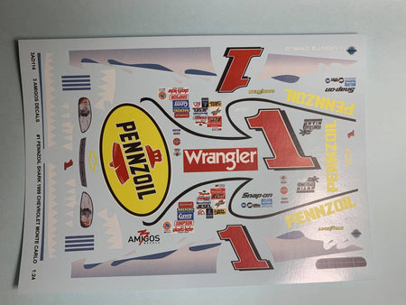 3 Amigos Decals #1 PENNZOIL "SHARK" 1999 CHEVROLET MONTE CARLO Decal Set 1:24 - 2